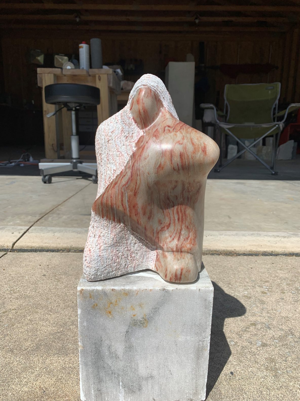 "Kneeling Girl"-Colorado Alabaster