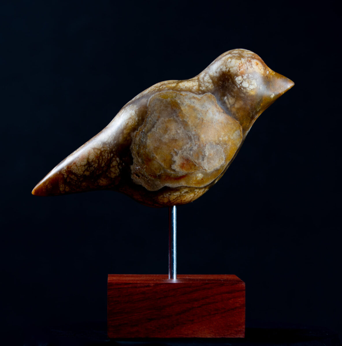 Alabaster sculpture of a bird