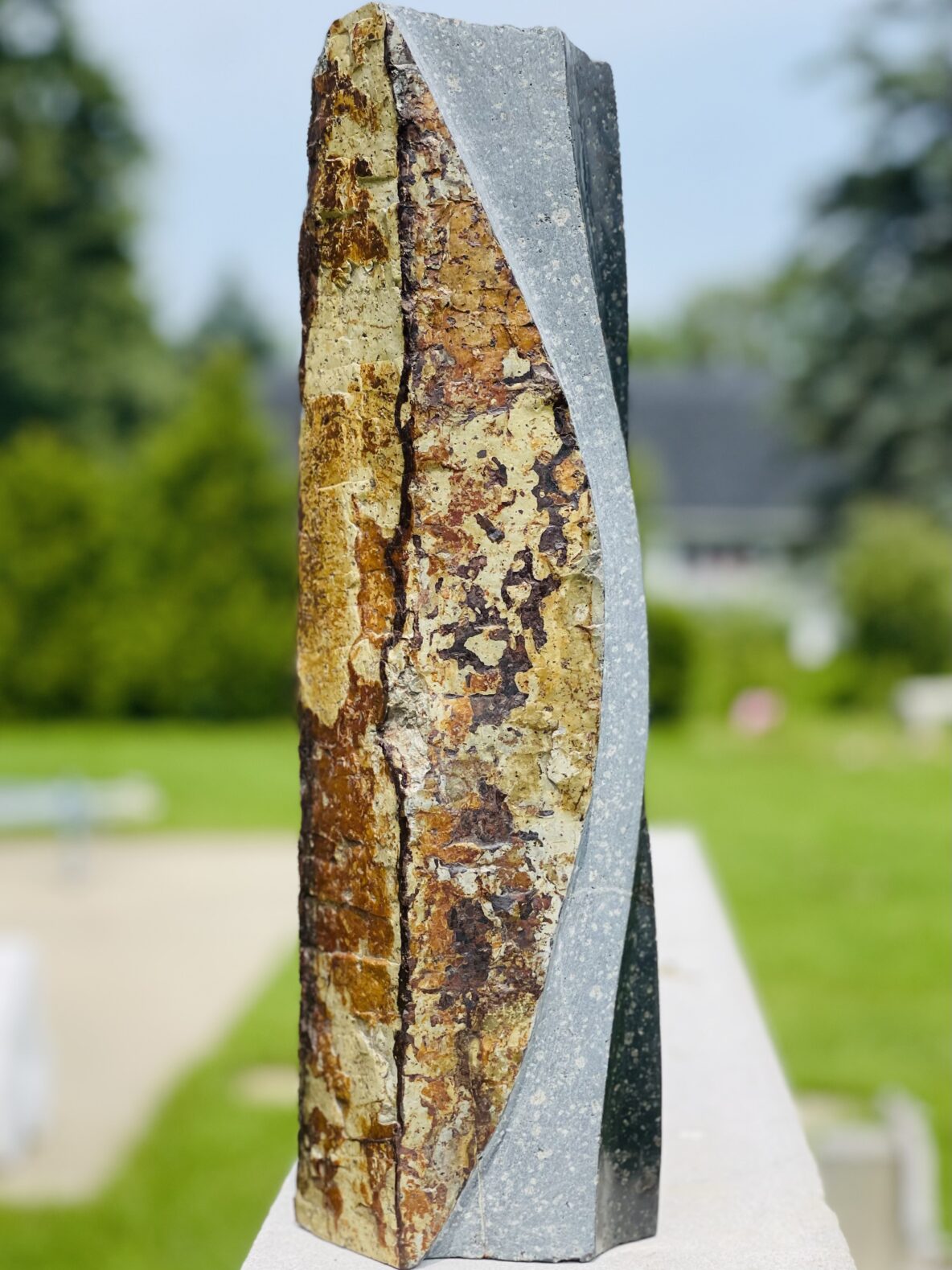 contemporary stone sculpture